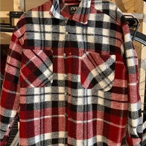 Zara Multicolor Plaid Jacket